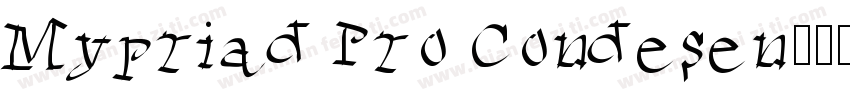 Mypriad Pro Condesen字体转换